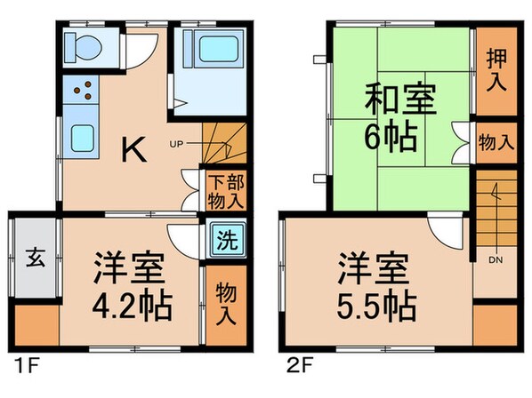 西小松川町戸建の物件間取画像